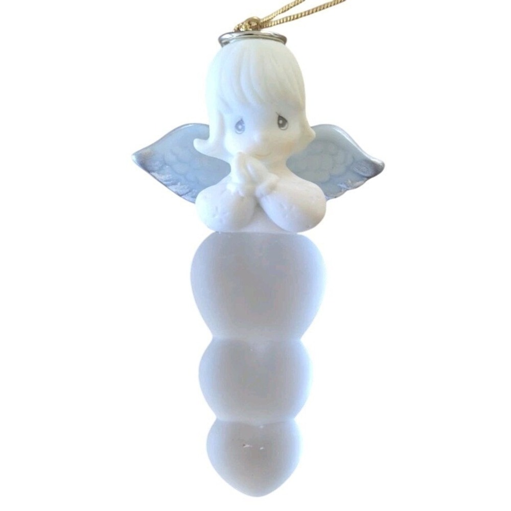 Precious Moments‎ Angel Ornament 2000 Praying Blue Wings Christmas